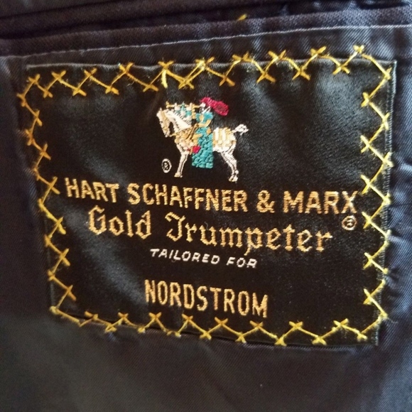 Hart Schaffner Marx Gold Trumpeter Blazer Navy - Picture 6 of 8